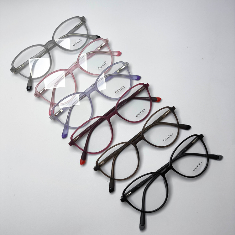 عینک طبی زنانه کائوچو پاستیلی دسته سیم گوچی Gucci مدل ۸۶۰۰۳