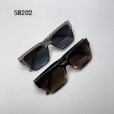 عینک آفتابی زنانه پلاریزه کائوچو دسته سیم پرادا Prada مدل 58202