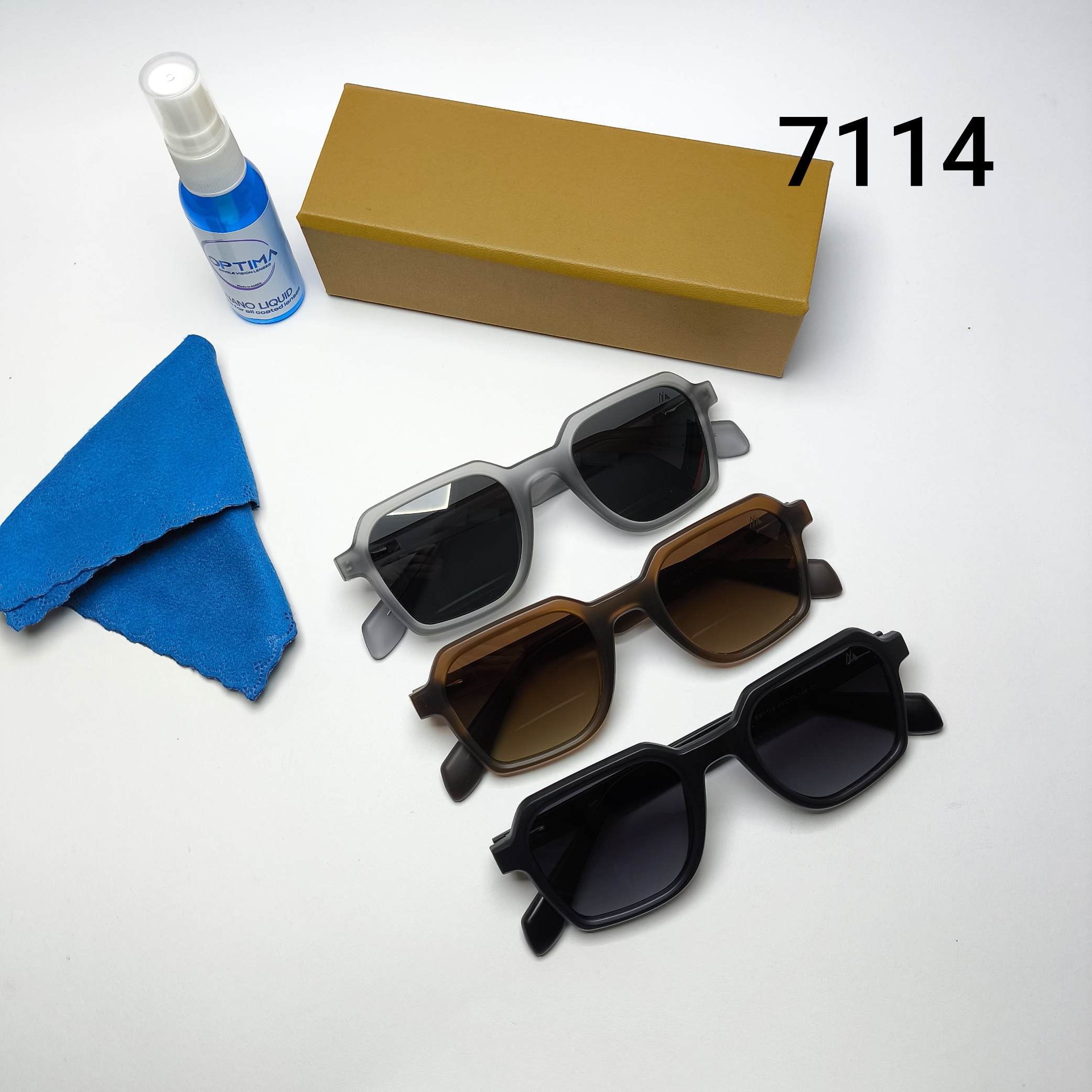 عینک آفتابی مردانه پلاریزه دسته سیم آنتونیو مورا Antonio mora مدل 7114