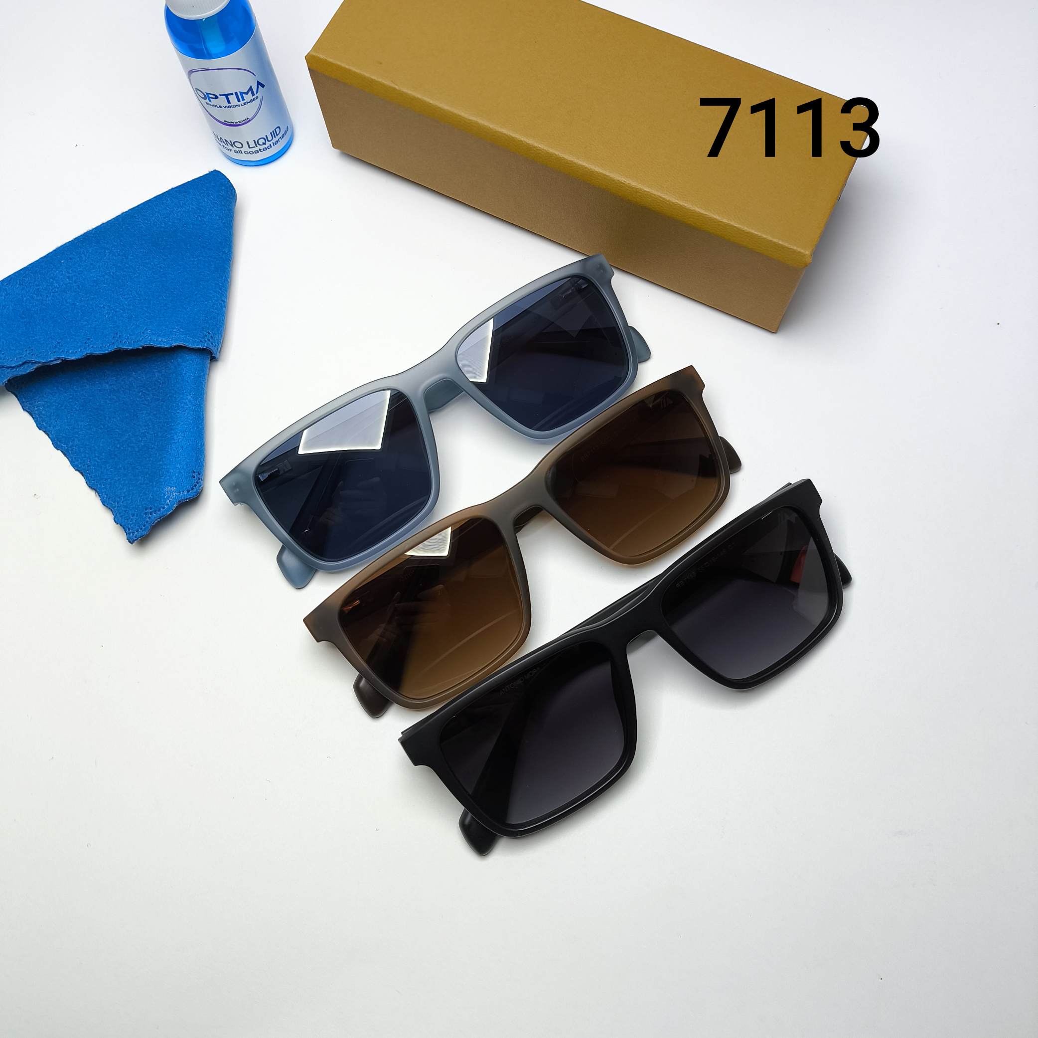 عینک آفتابی مردانه پلاریزه دسته سیم آنتونیو مورا Antonio mora مدل 7113