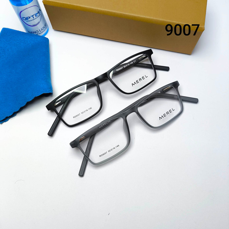 عینک طبی مردانه کائوچو tr90 پایه فنر مرل Merel مدل 9007