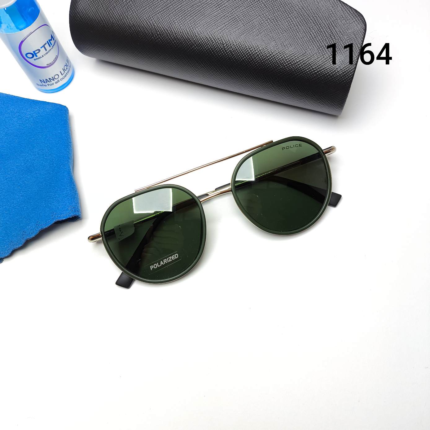 عینک آفتابی مردانه پلاریزه های‌کپی فلزی پلیس Police مدل 1164