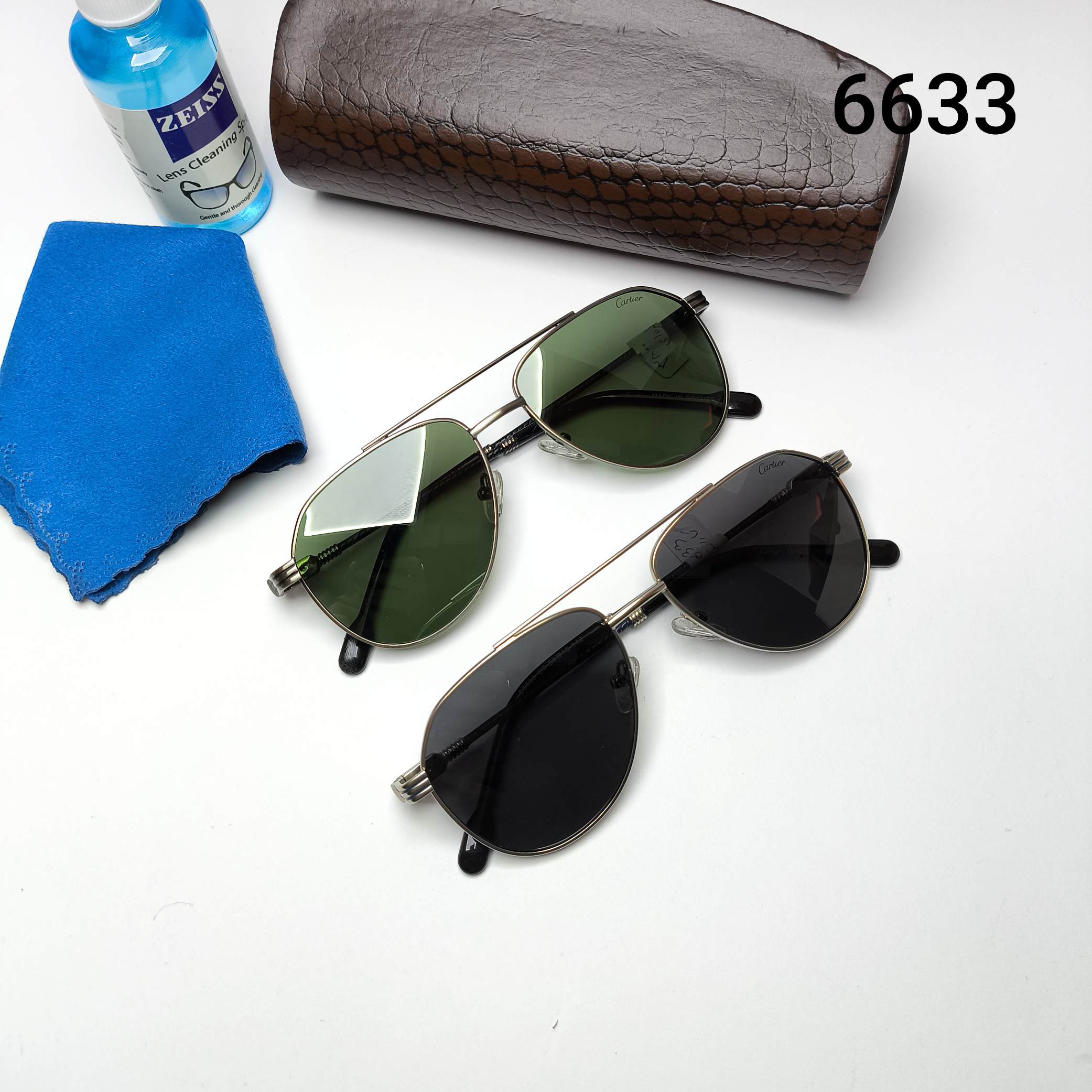 عینک آفتابی مردانه پلاریزه های‌کپی فلزی پلیس Police مدل 6633