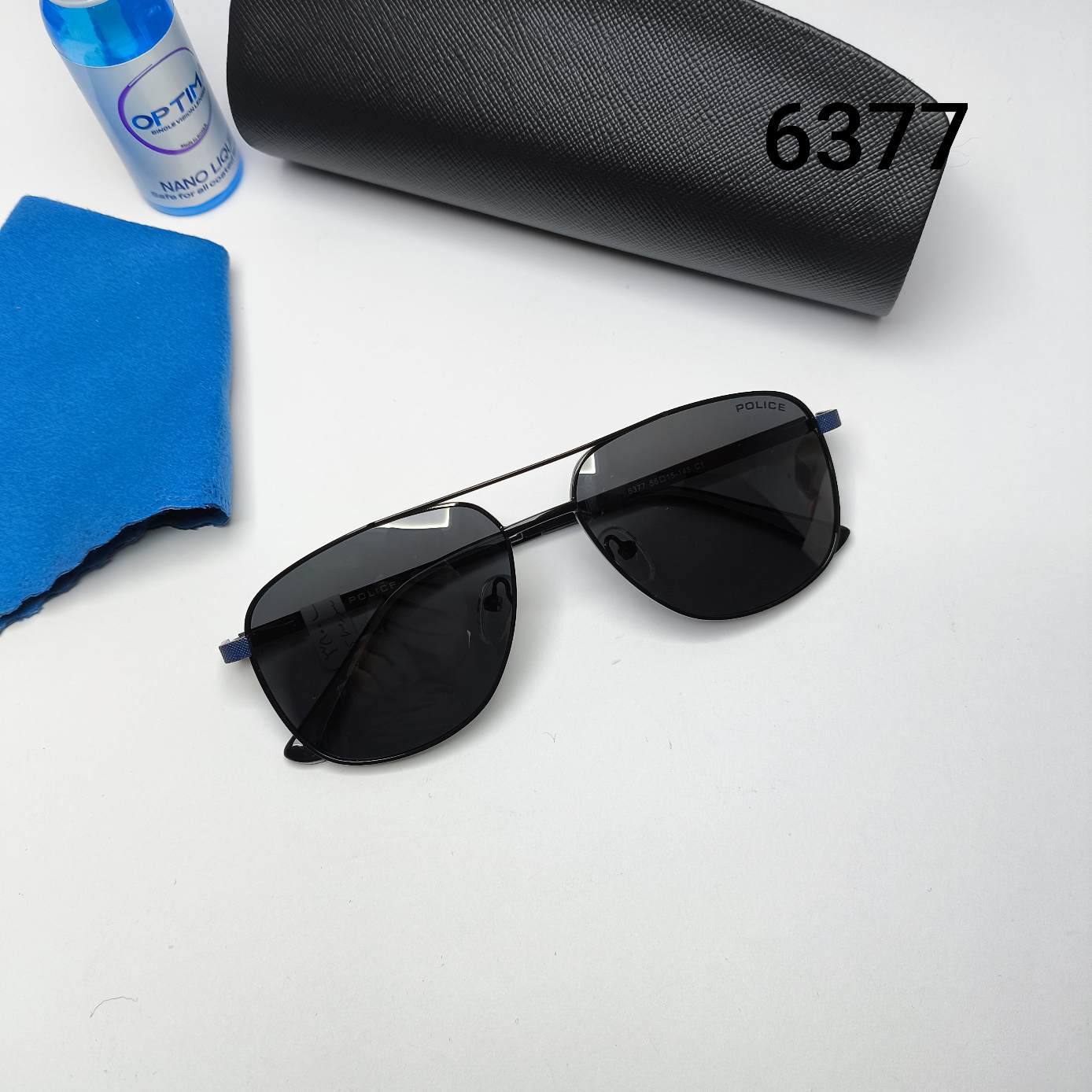 عینک آفتابی مردانه پلاریزه های‌کپی فلزی پلیس Police مدل 6377