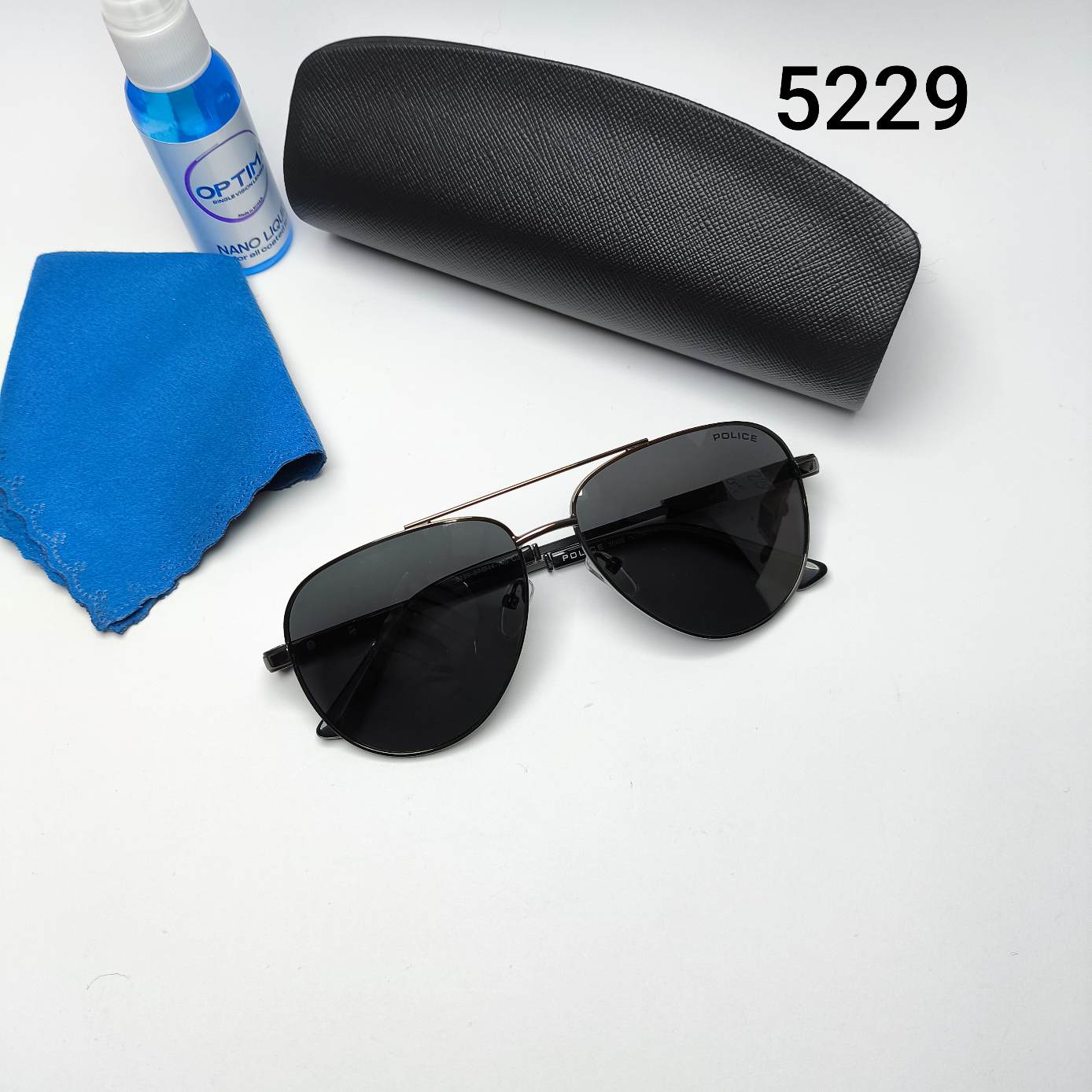 عینک آفتابی مردانه پلاریزه های‌کپی فلزی پلیس Police مدل 5229
