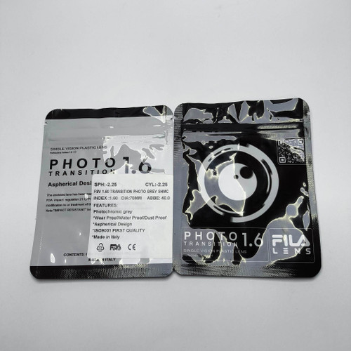 یک جفت عدسی ایتالیایی نیمه فشرده فتوکرومیک ترانزیشن ۱.۶ فیلا Fila