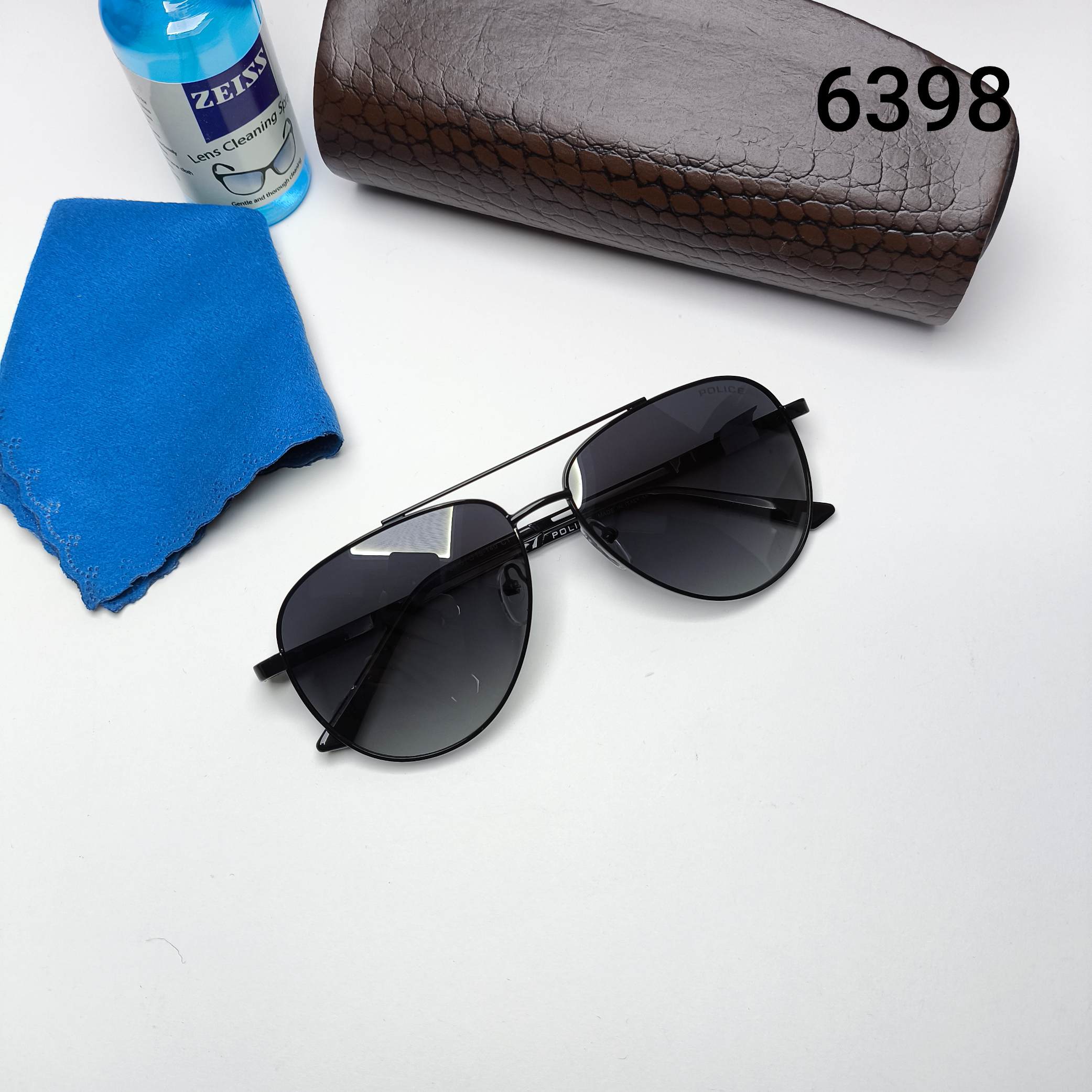 عینک آفتابی مردانه پلاریزه های‌کپی فلزی پلیس Police مدل 6398