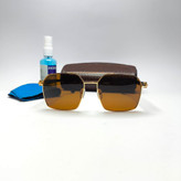 عینک آفتابی مردانه پلاریزه هایکپی پایه فنر فلزی کارتیر Cartier مدل 6370