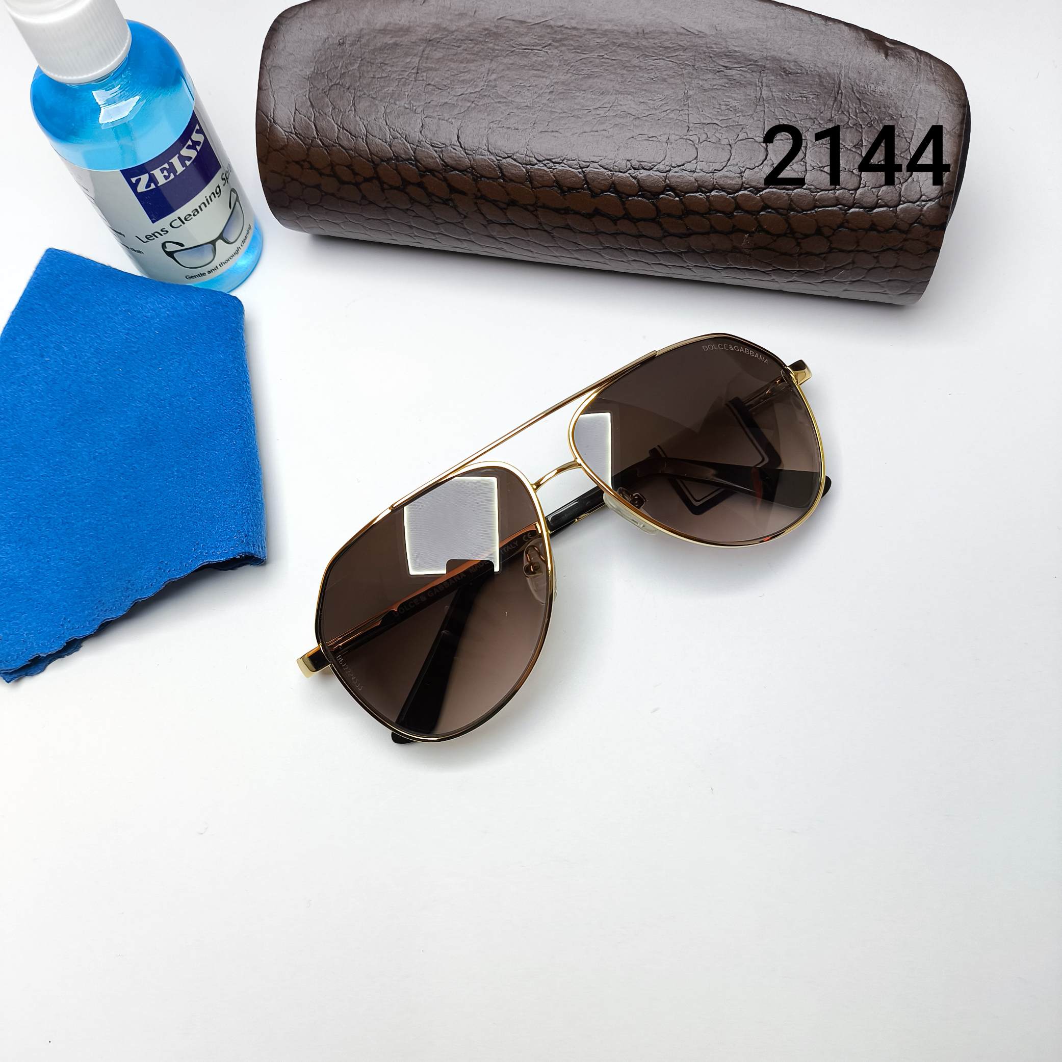 عینک آفتابی مردانه پلاریزه های‌کپی فلزی دلچه گابانا Dolce & Gabbana مدل 2144