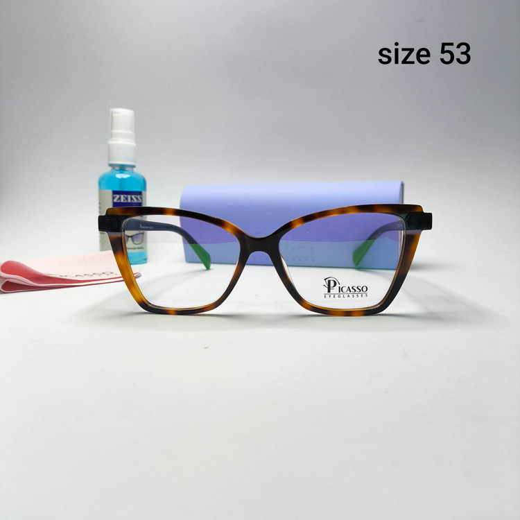عینک طبی زنانه استات پیکاسو Picasso به همراه جلد و دستمال مدل 22109