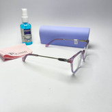 عینک طبی زنانه دسته فلز پیکاسو Picasso به همراه جلد و دستمال مدل 7066