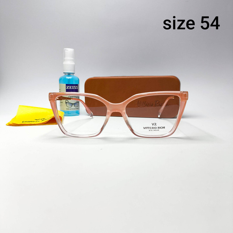عینک طبی زنانه کائوچو دسته فلز Vittorio richi ویتوریو ریچی با پک جلد دستمال مدل 6132