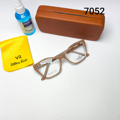 عینک طبی زنانه کائوچو tr90 دسته فلز Vittorio richi ویتوریو ریچی با پک جلد دستمال مدل 7052