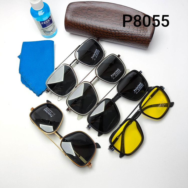 عینک آفتابی مردانه پلاریزه فلزی گوچی Gucci مدل 8055