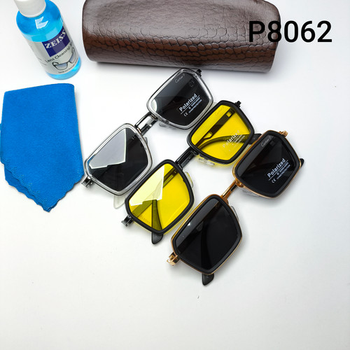 عینک آفتابی مردانه پلاریزه فلزی کارتیر Cartier مدل 8062