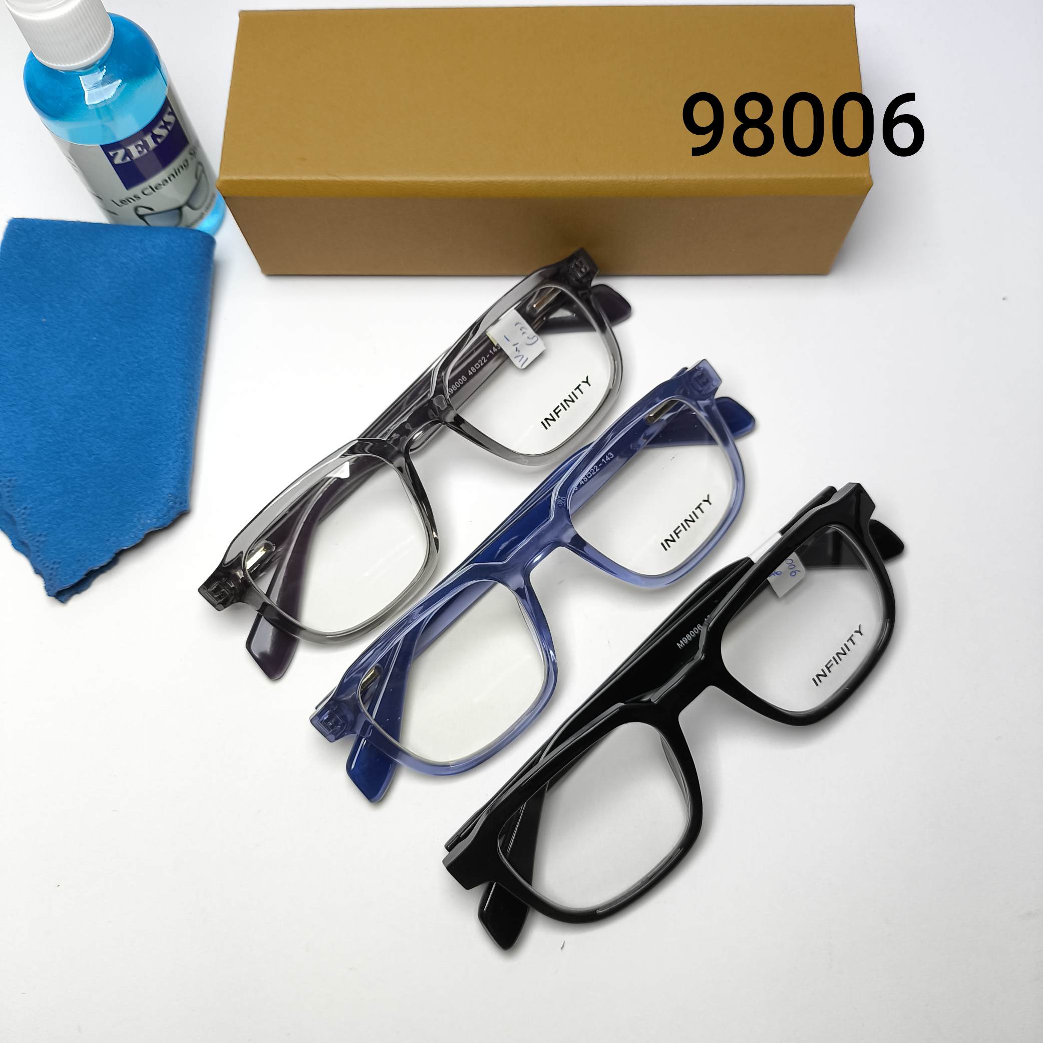 عینک طبی زنانه و مردانه کائوچو پایه فنر اینفینیتی Infinity مدل 98006