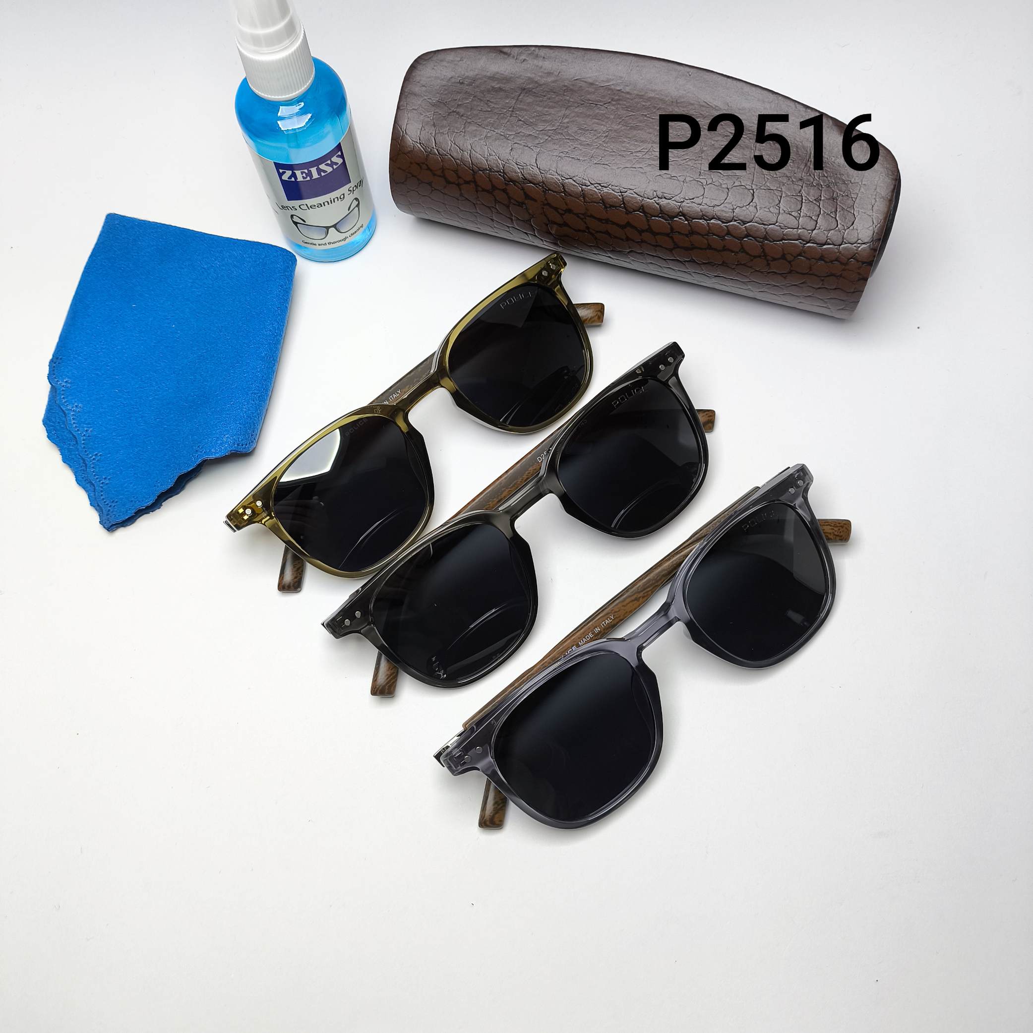 عینک آفتابی مردانه پلاریزه کائوچو پلیس Police مدل 2516