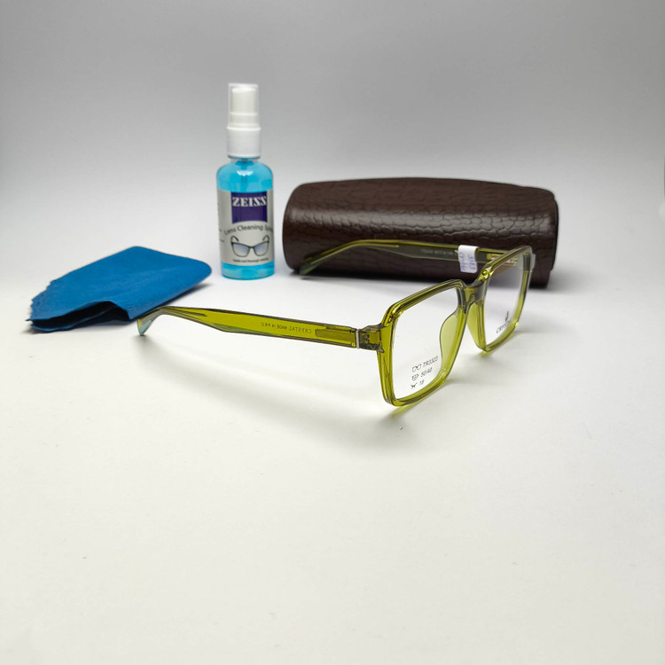 عینک طبی زنانه و مردانه کائوچو دسته سیم کریستال Crystal مدل 3323