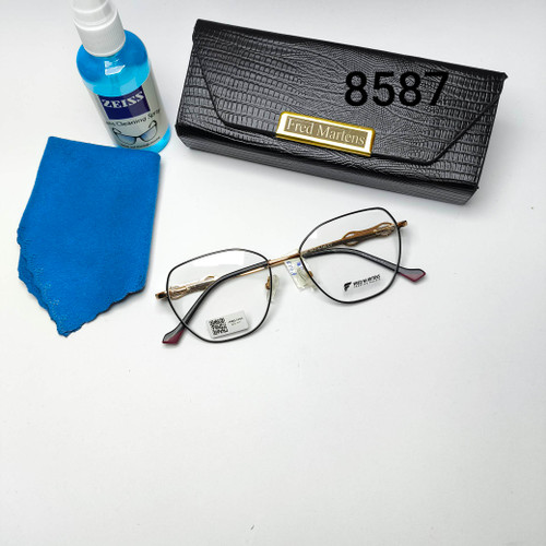 عینک طبی زنانه فلزی فرد مارتینز Fred martens با پک اصلی مدل 8587