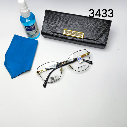 عینک طبی زنانه فلزی فرد مارتینز Fred martens با پک اصلی مدل 3433