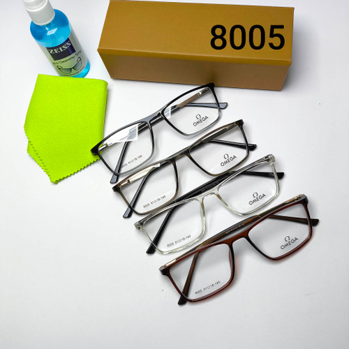 عینک طبی مردانه و زنانه کائوچو ـ فلزی پایه فنر امگا Omega مدل 8005