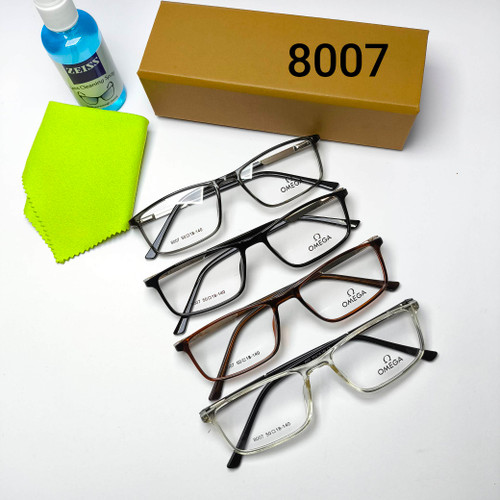 عینک طبی مردانه و زنانه کائوچو ـ فلزی پایه فنر امگا Omega مدل 8007