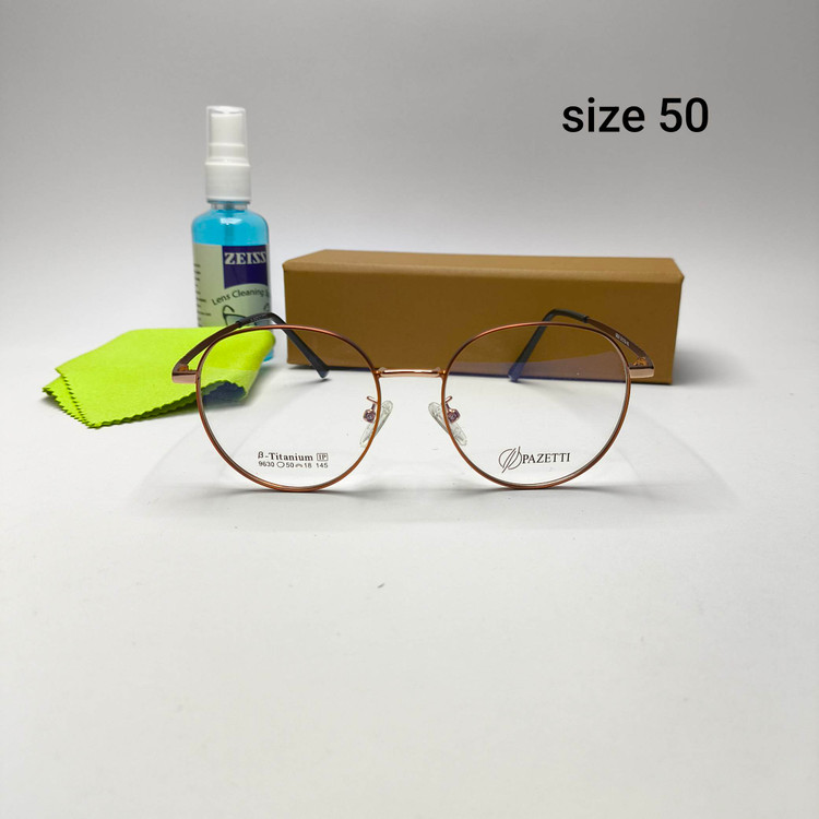 عینک طبی زنانه بلوکات تیتانیوم پازتی Pazetti مدل 9630