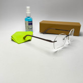 عینک طبی اسپرت فریم لس فلزی برند پلیس Police مدل 202302