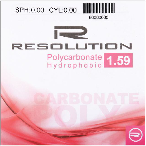 عدسی پلی کربنات ۱.۵۹ رزولوشن Resolution