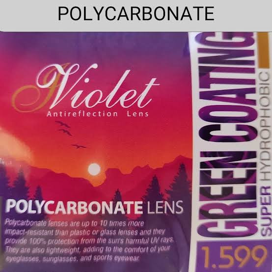 عدسی پلی کربنات ۱.۵۹ ویولت violet