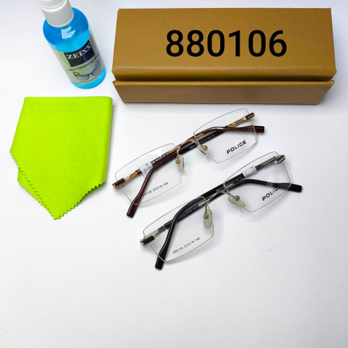 عینک طبی زنانه و مردانه فریم لس پلیس Police مدل 880106