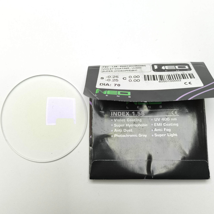 عدسی فتوکرومیک با آنتی رفلکس بنفش نئو Neo