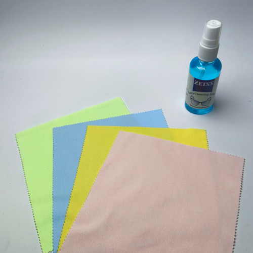 پک یک عدد دستمال و یک عدد اسپری مخصوص عینک طبی و آفتابی