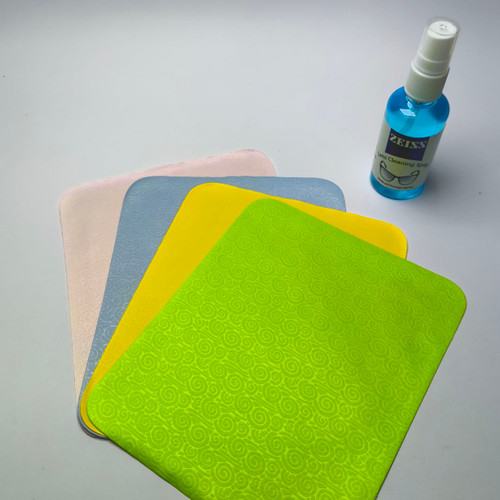 پک یک عدد دستمال نانو طرح دار و یک عدد اسپری مخصوص عینک طبی و آفتابی