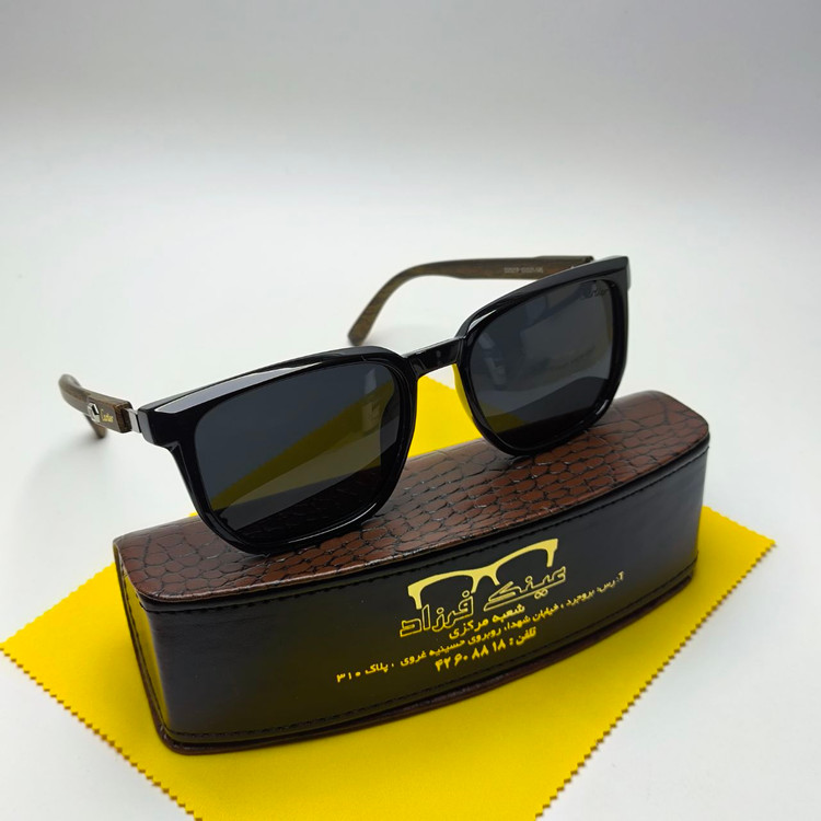 عینک آفتابی مردانه پلاریزه کائوچو کارتیر Cartier مدل 2521 + پک هدیه لوازم جانبی