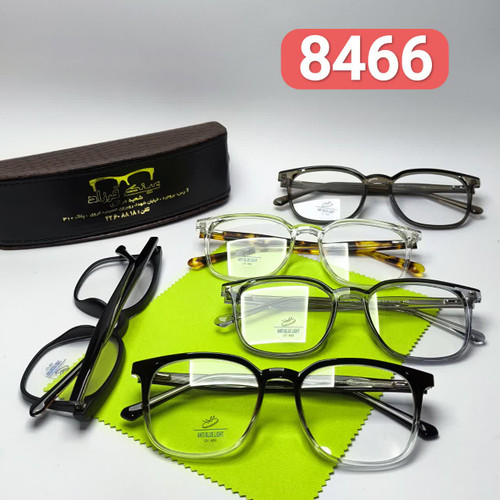 عینک طبی بلوکات کائوچو دسته سیم مدل 8466