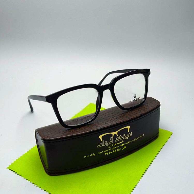 عینک طبی کائوچو دسته سیم رولکس Rolex مدل 93608