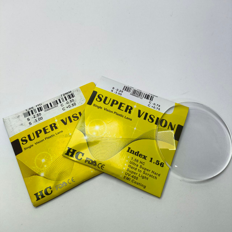 عدسی عینک اقتصادی HC (ضد خش) 1.56 سوپر ویژن Super vision