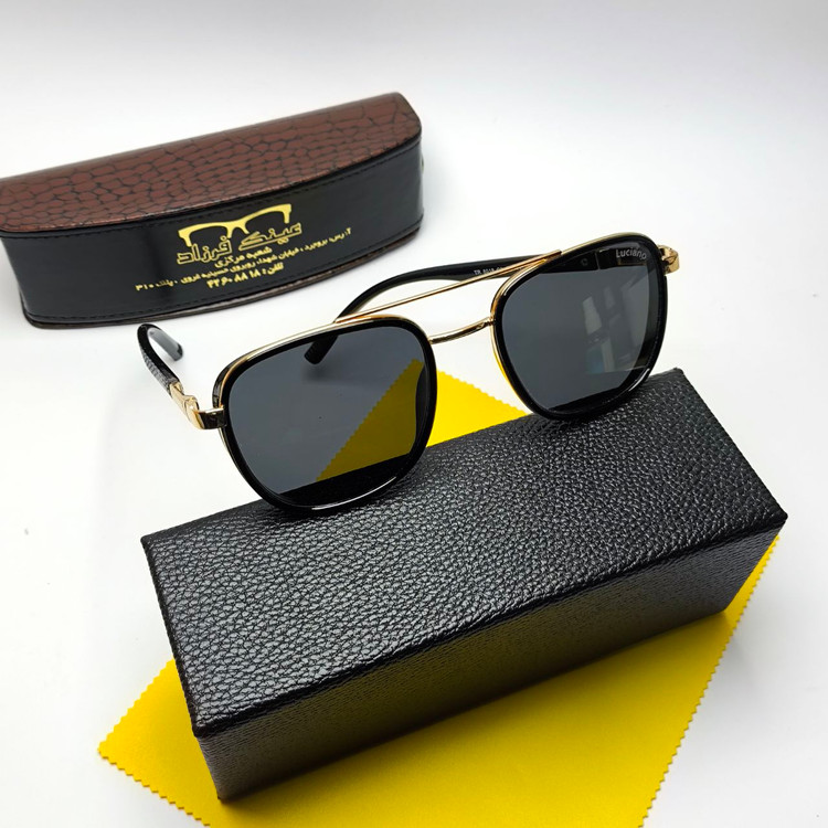 عینک آفتابی مردانه لوسیانو Luciano مدل 8018 پلاریزه کائوچو + پک هدیه لوازم جانبی
