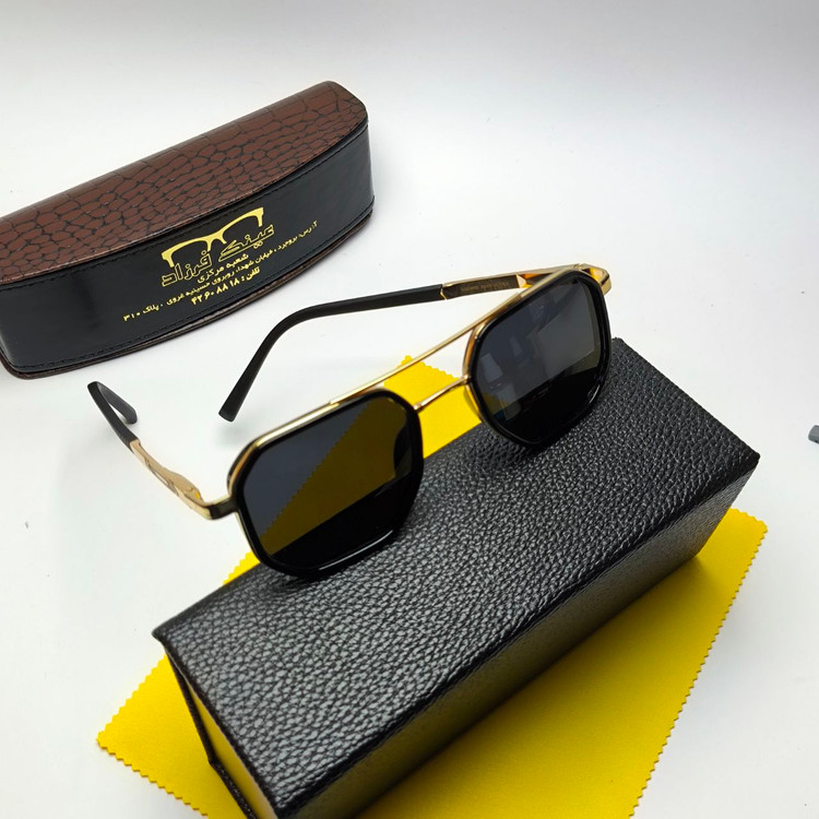 عینک آفتابی مردانه لوسیانو Luciano مدل 5609 پلاریزه کائوچو + پک هدیه لوازم جانبی