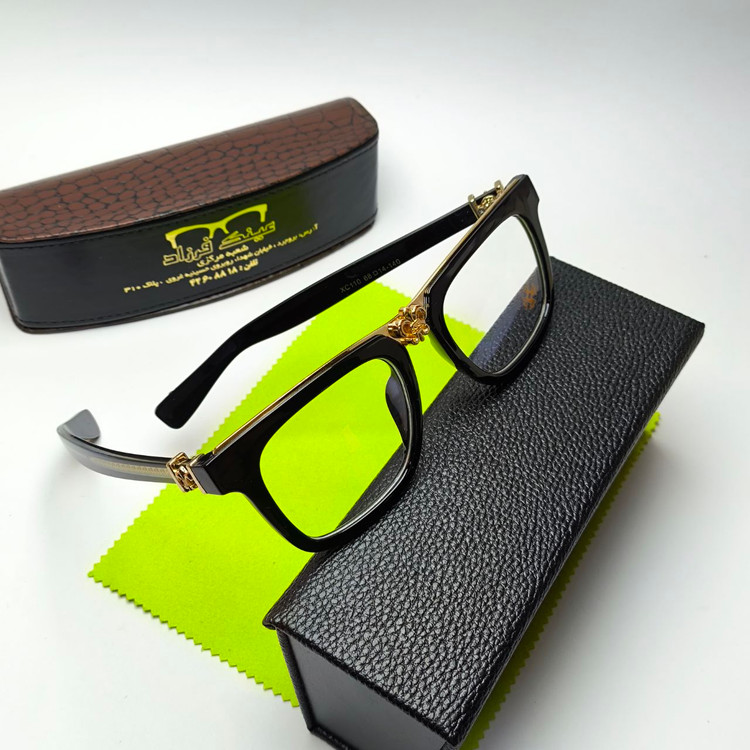 عینک طبی کروم هارتز Chrome hearts مدل 110 دسته سیم
