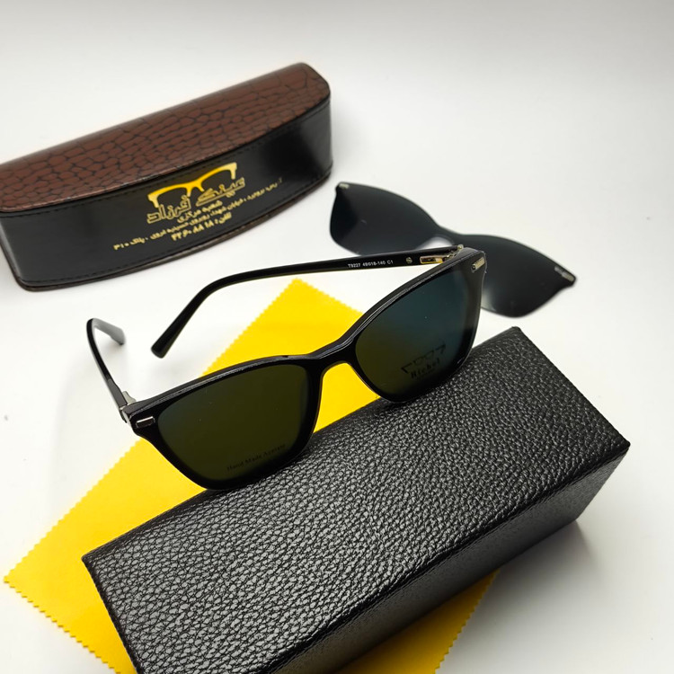 عینک طبی کاور دار ریچل Richel مدل 9227 اورجینال دسته سیم کائوچو اسیتیت به همراه پک هدیه