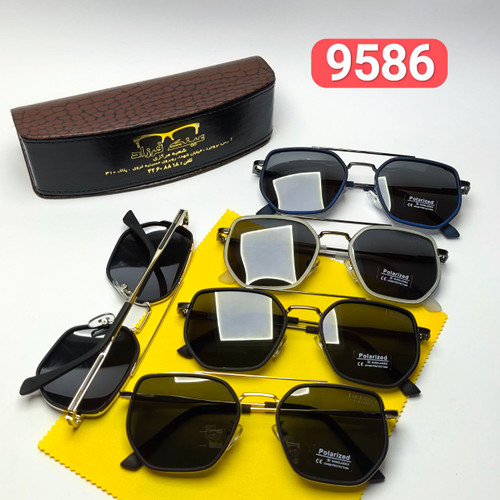 عینک آفتابی مردانه لوسیانو Luciano مدل 9586 پلاریزه کائوچو + پک هدیه لوازم جانبی