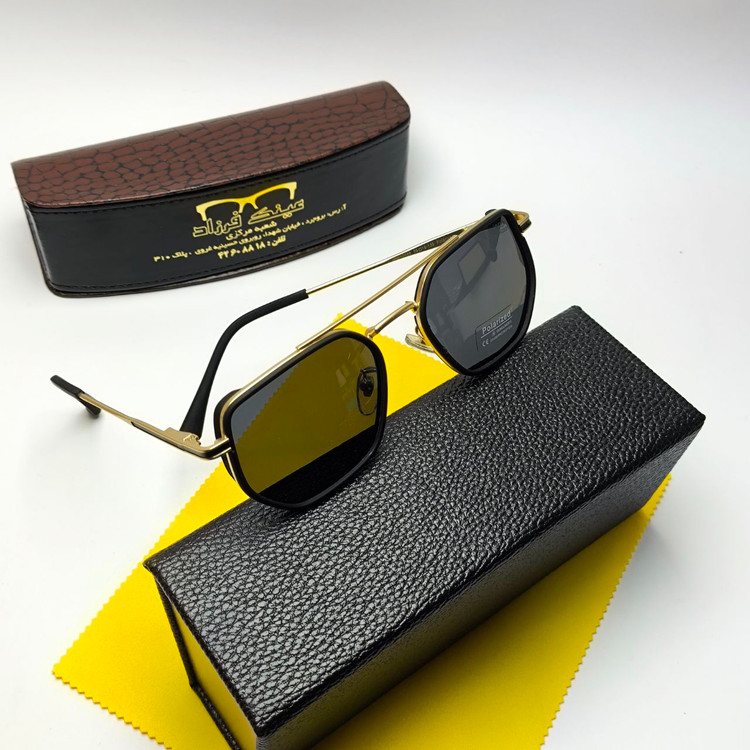 عینک آفتابی مردانه لوسیانو Luciano مدل 9586 پلاریزه کائوچو + پک هدیه لوازم جانبی