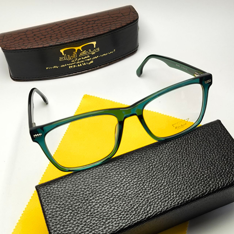 عینک طبی ریچل Richel مدل 2208901 اورجینال دسته سیم کائوچو اسیتیت به همراه پک هدیه