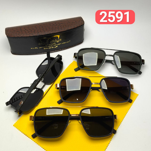 عینک آفتابی مردانه لاگوست مدل 259101 پلاریزه فلزی + پک هدیه لوازم جانبی