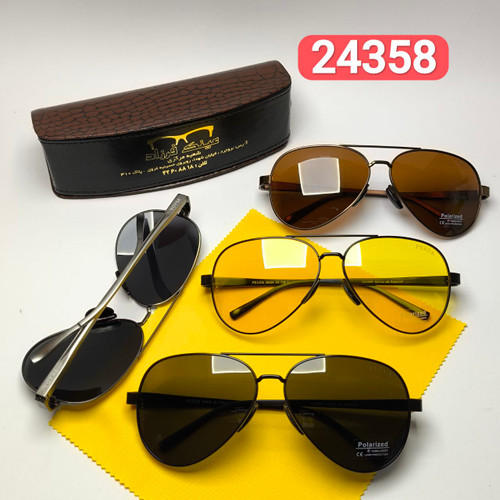 عینک آفتابی مردانه پرادا Prada مدل 2435801 پلاریزه آلمینیوم + پک هدیه لوازم جانبی