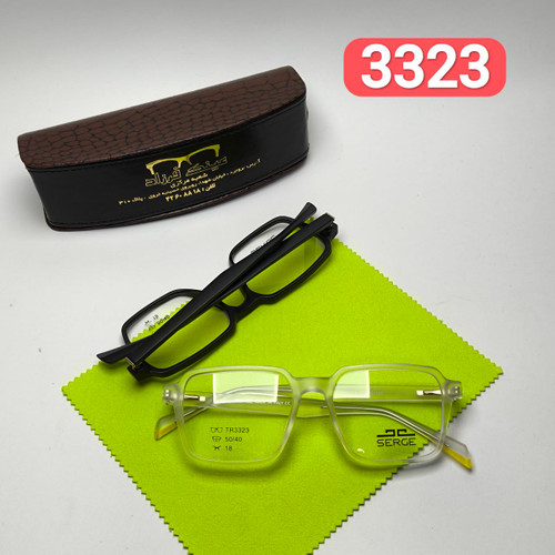 عینک طبی سرجی Serge مدل 3323 کائوچو tr90 دسته سیم