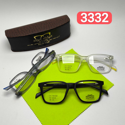عینک طبی سرجی Serge مدل 333۲ کائوچو tr90 دسته سیم
