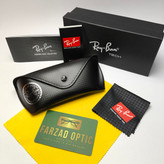 عینک آفتابی ریبن ویفری Ray ban مدل ۵۲ پلاریزه کائوچو اسیتیت دسته سیم به همراه پک اورجینال